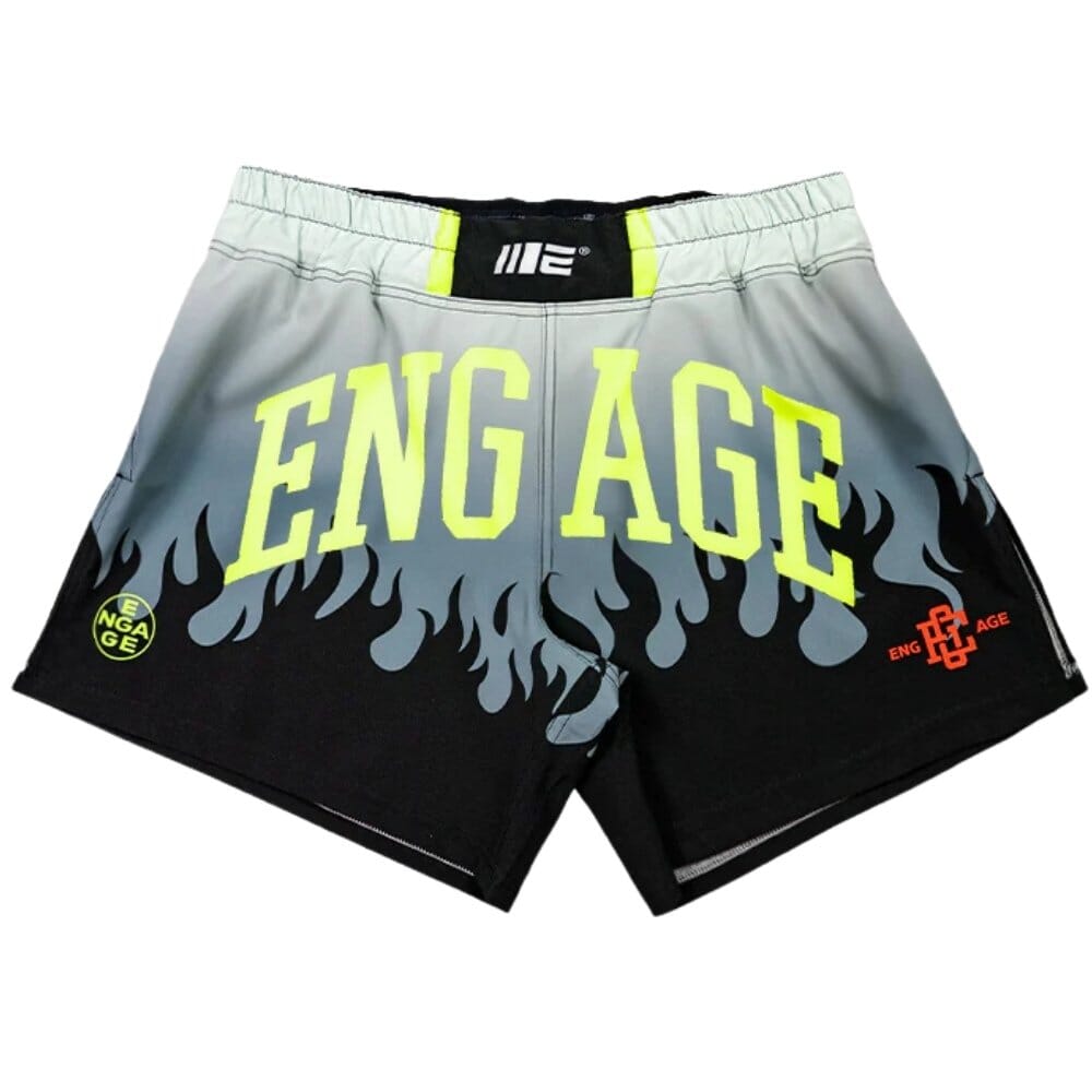 Engage Fright Night MMA Hybrid Shorts Black/Grey MMA Shorts Engage Black/Grey Small 