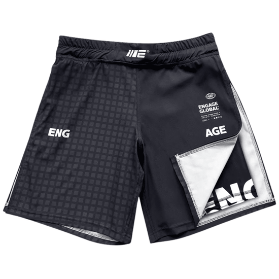 Engage Grid Tech 2-in-1 Gladiator Shorts MMA Shorts Engage Black Small 