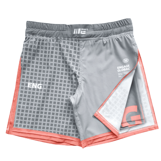 Engage Grid Tech 2-in-1 Gladiator Shorts MMA Shorts Engage Grey Small 