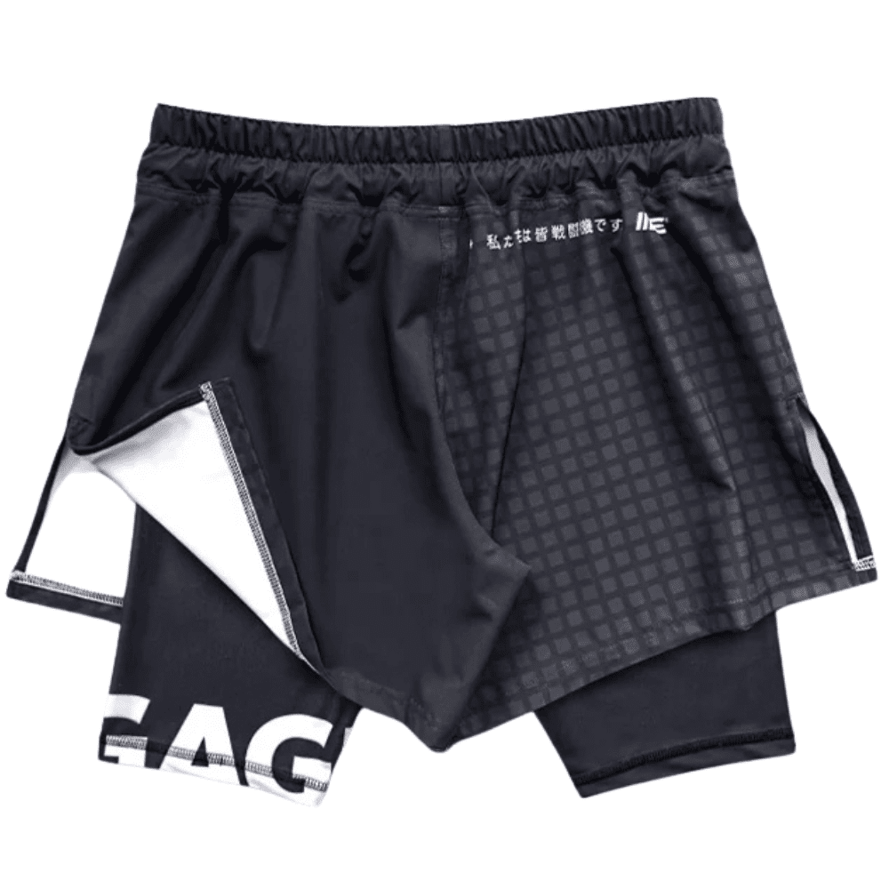 Engage Grid Tech 2 in 1 Hybrid Shorts MMA Shorts Engage 