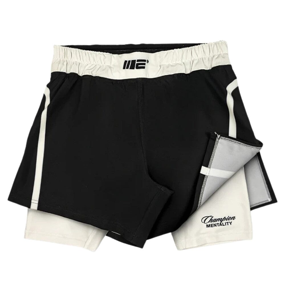 Engage Invictus 2-in-1 Hybrid Shorts Black MMA Shorts Engage Black Small 