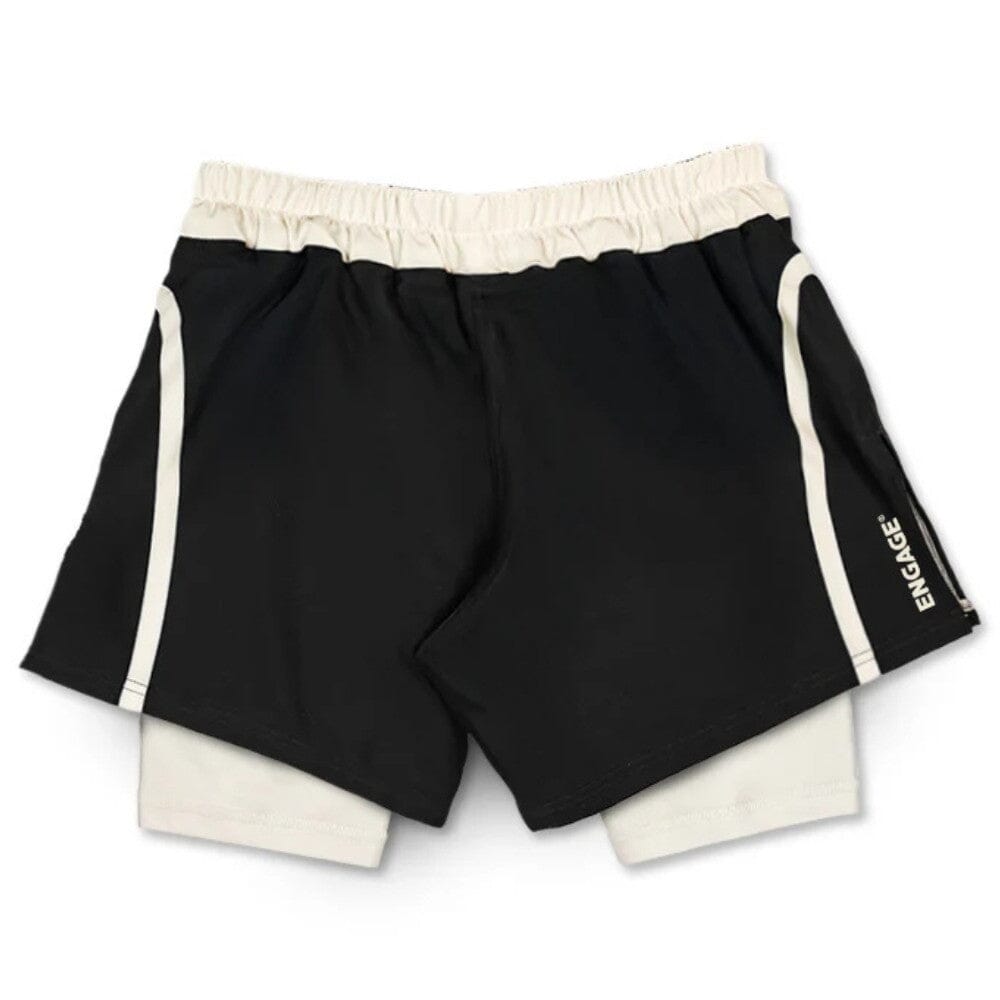 Engaging Shorts Engage Invictus 2-in-1 Hybrid Shorts Black – MMA Fight Store