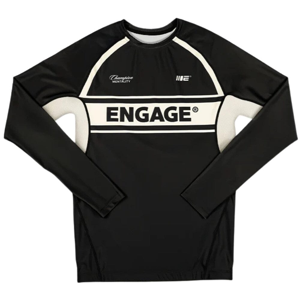 Engage Invictus Long Sleeve Rashguard Black Rashguards Engage Black Small 