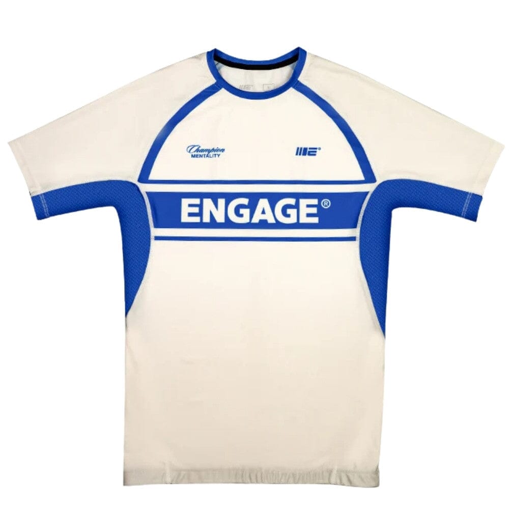 Engage Invictus Short Sleeve Rashguard Royal Ivory Rashguards Engage Royal Ivory Small 