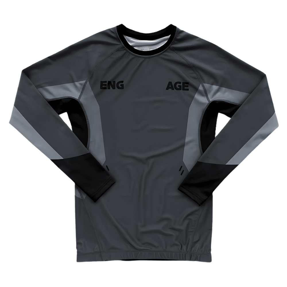 Engage Iron Grey Long Sleeve Rashguard Rashguards Engage Small 