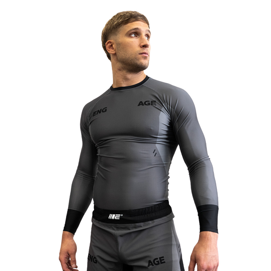 Engage Iron Grey Long Sleeve Rashguard