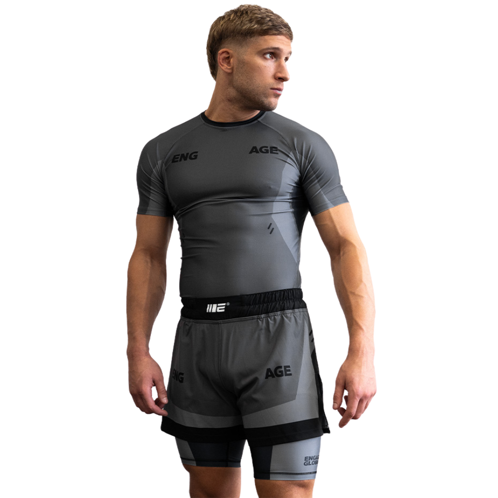 Engage Iron Grey Short Sleeve Rashguard