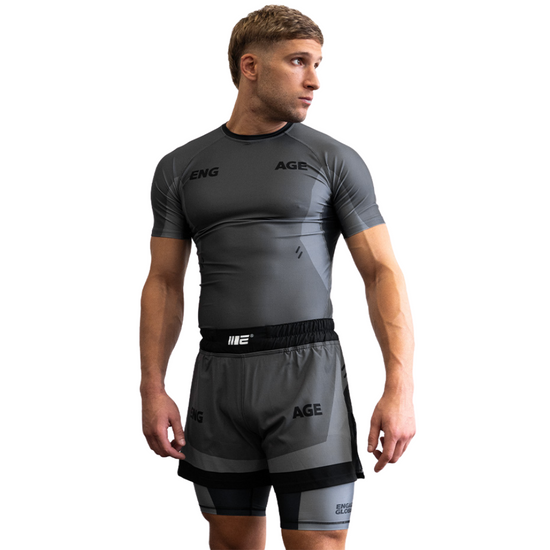 Engage Iron Grey Short Sleeve Rashguard