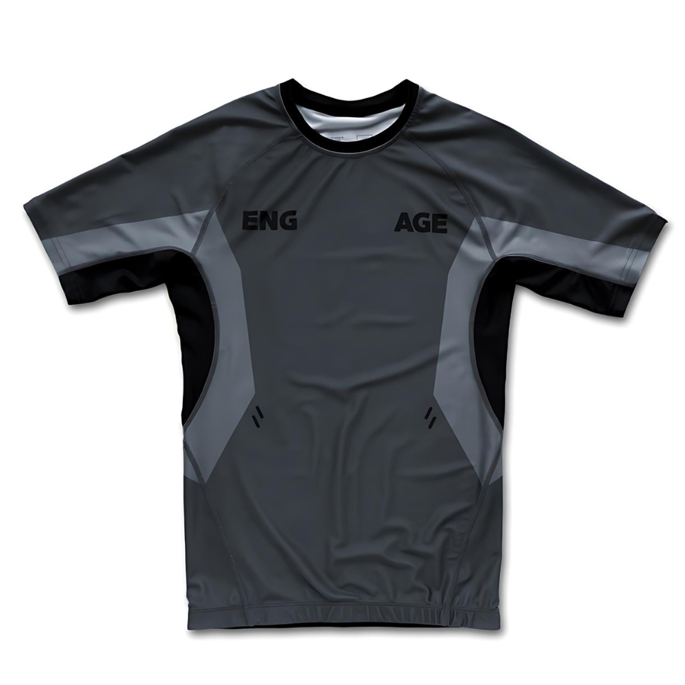 Engage Iron Grey Short Sleeve Rashguard