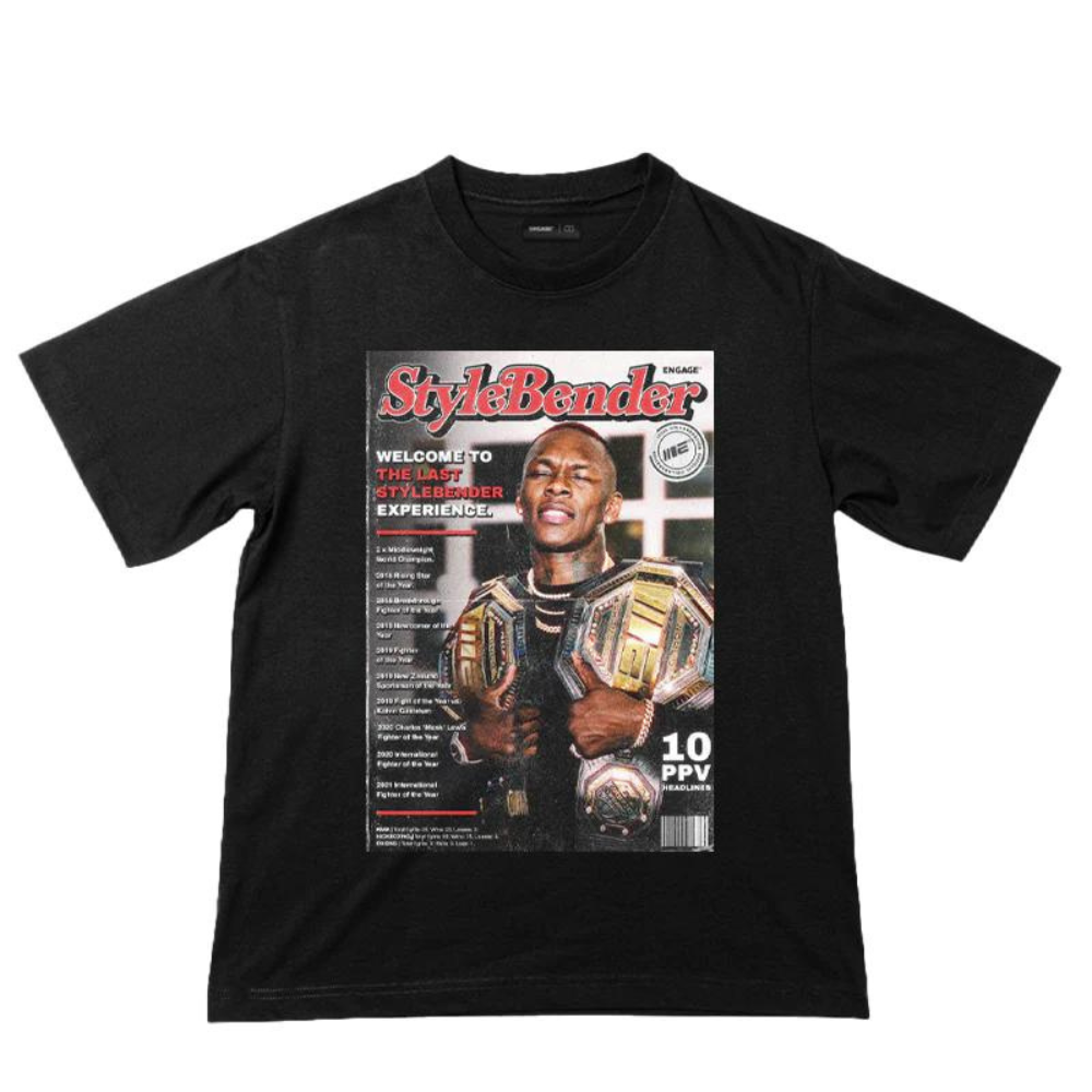 Load image into Gallery viewer, Engage Israel Adesanya Rolling Stylez Oversized Supporter T-Shirt

