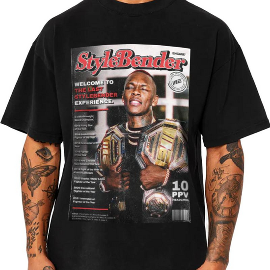 Load image into Gallery viewer, Engage Israel Adesanya Rolling Stylez Oversized Supporter T-Shirt
