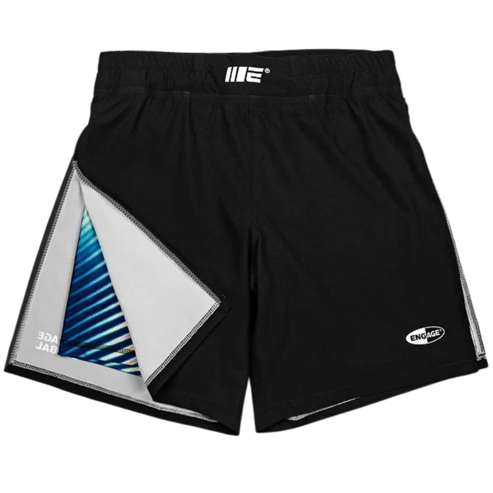 Engage Lo-Fi 2-in-1 Gladiator Shorts Black MMA Shorts Engage Black Small 