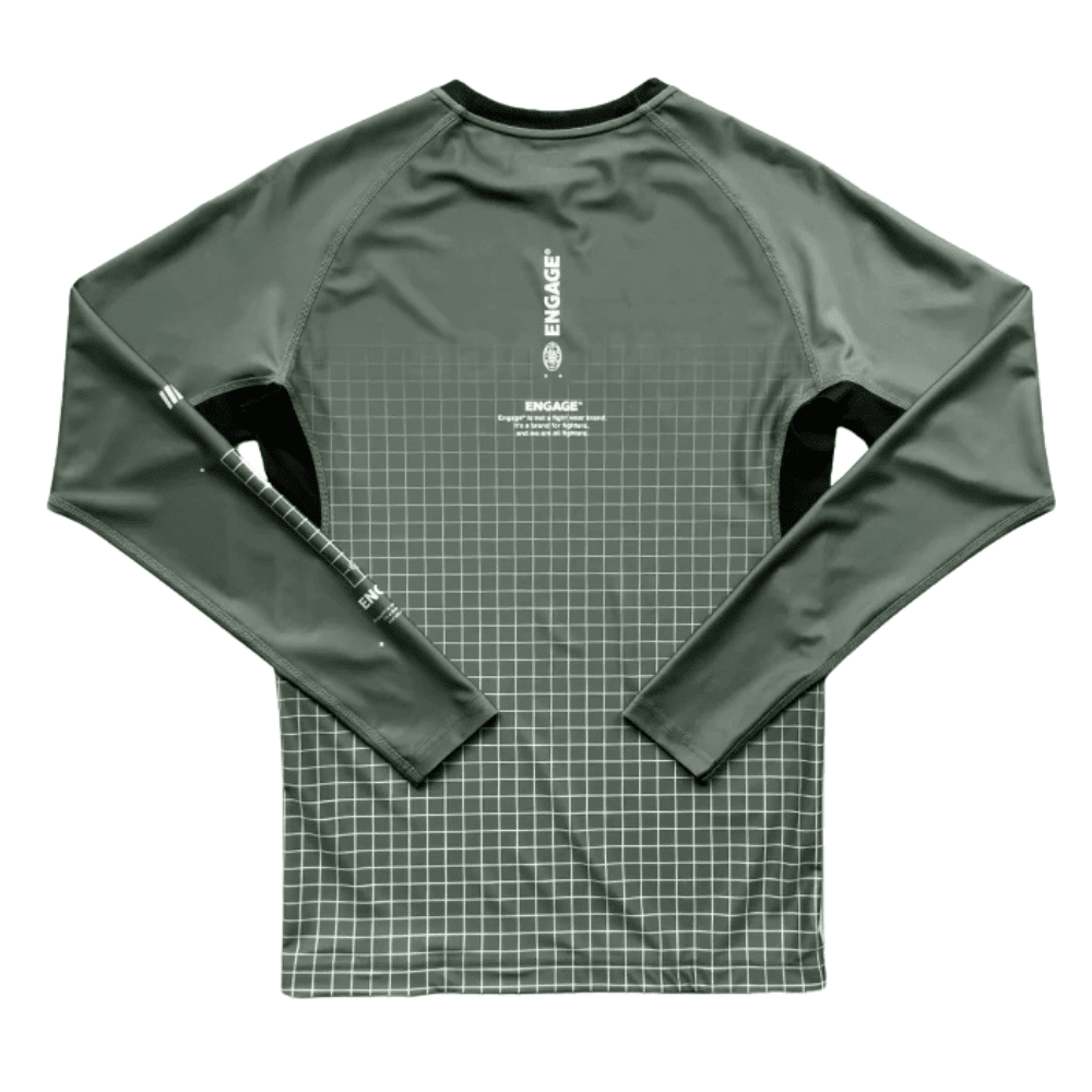 Engage Olive Graph Long Sleeve Rashguard Rashguards Engage 