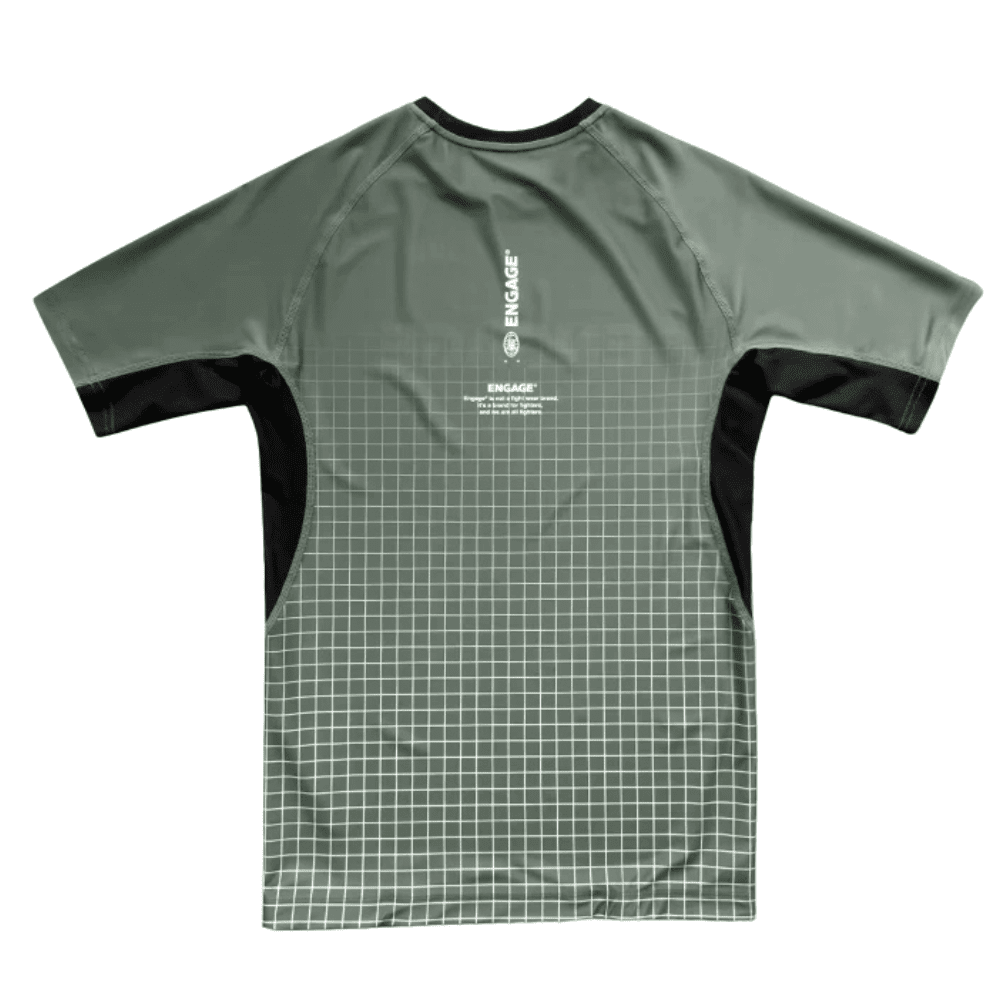 Engage Olive Graph Short Sleeve Rashguard Rashguards Engage 