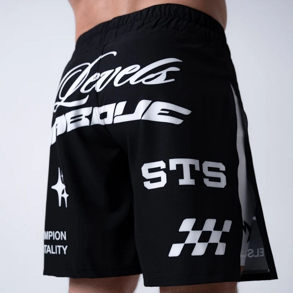 Engaging Shorts Engage Pit Crew 2-in-1 Gladiator Shorts Black/White – MMA Fight Store