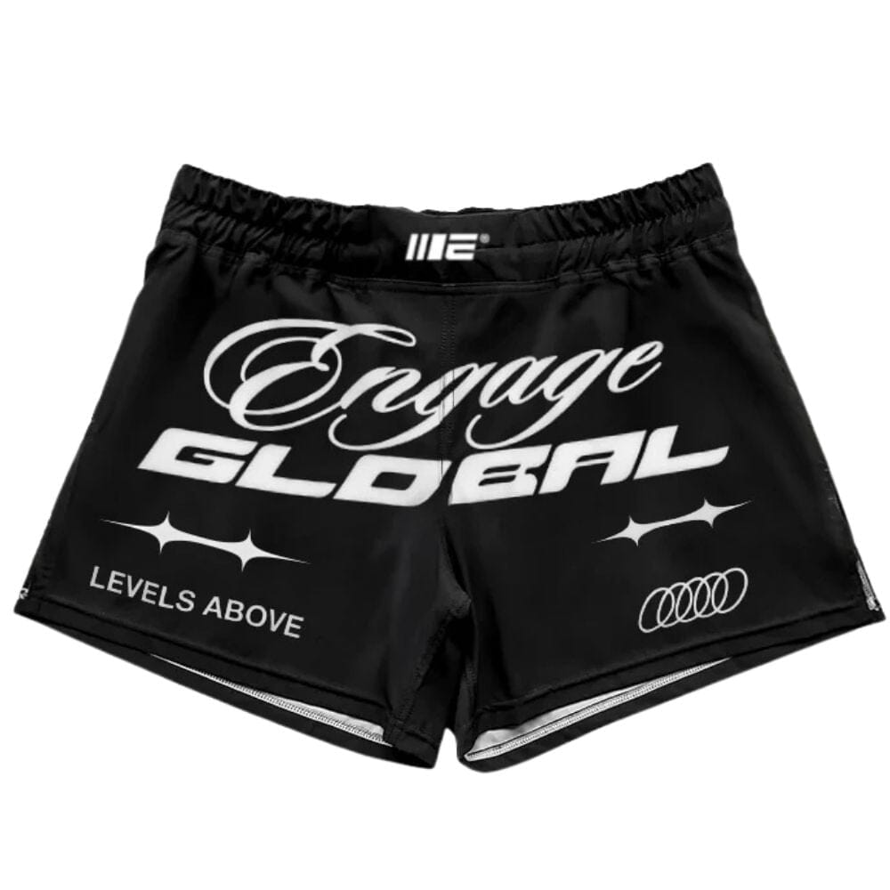 Engage Pit Crew MMA Hybrid Shorts Black/White MMA Shorts Engage Black/White Small 