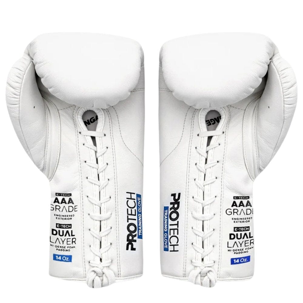Engage Pro-Tech Laced Boxing Gloves White Boxing Gloves Engage 