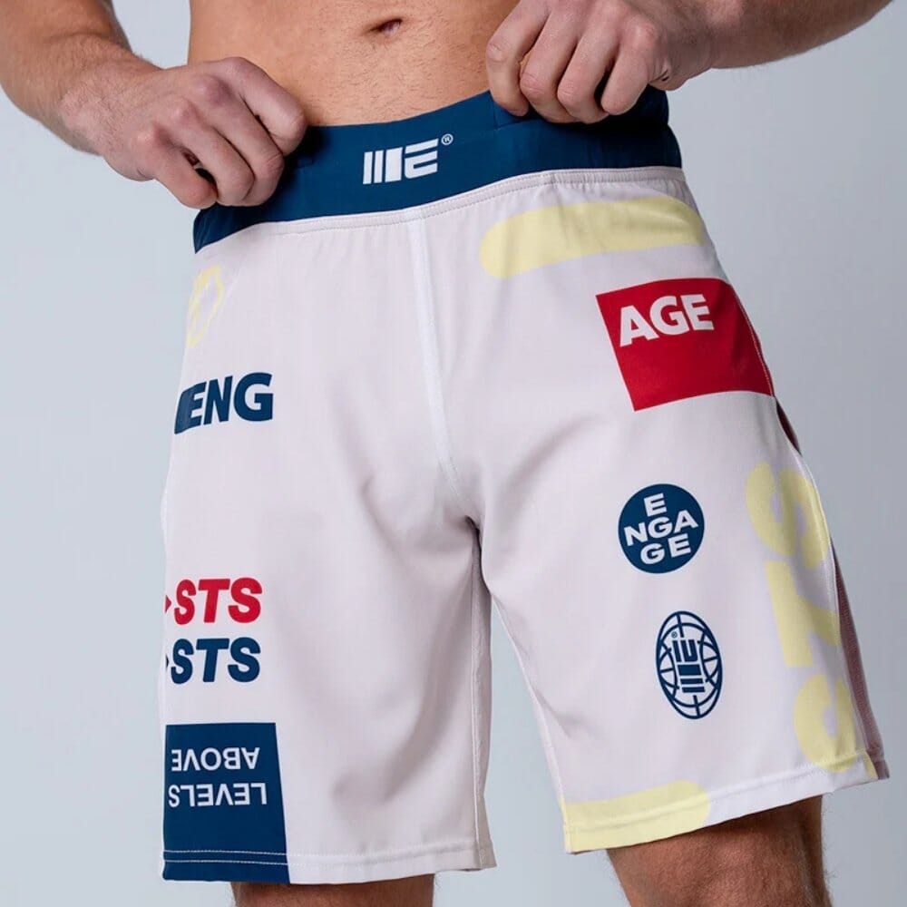 Engaging Shorts Engage Set The Standard 2-in-1 Gladiator Shorts White – MMA Fight Store