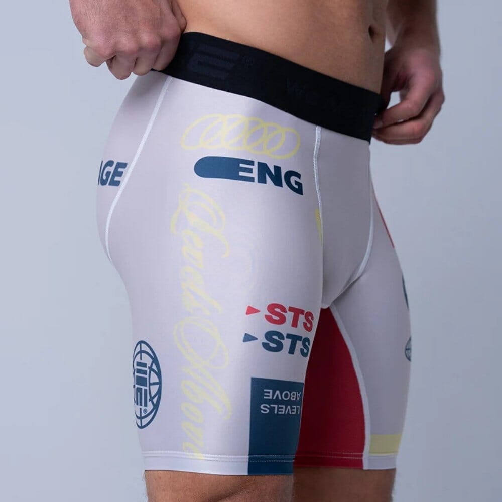 Engaging Shorts Engage Set The Standard Compression Shorts White – MMA Fight Store