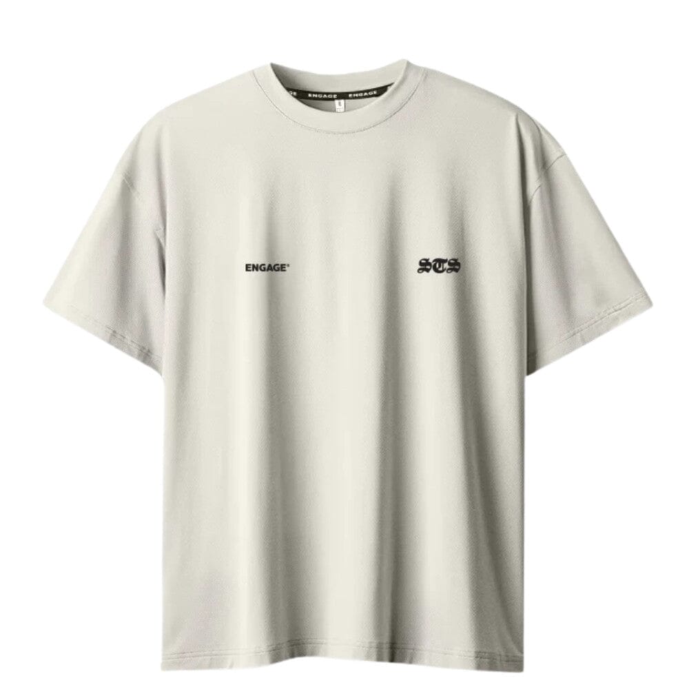 Engage Set The Standard 'STS' Oversized Training Tee (Off White) T-Shirts Engage 