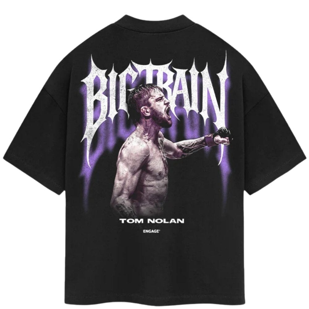 Engage Tom 'Big Train' Nolan 2 Oversized T-Shirt Black T-Shirts Engage Black Small 