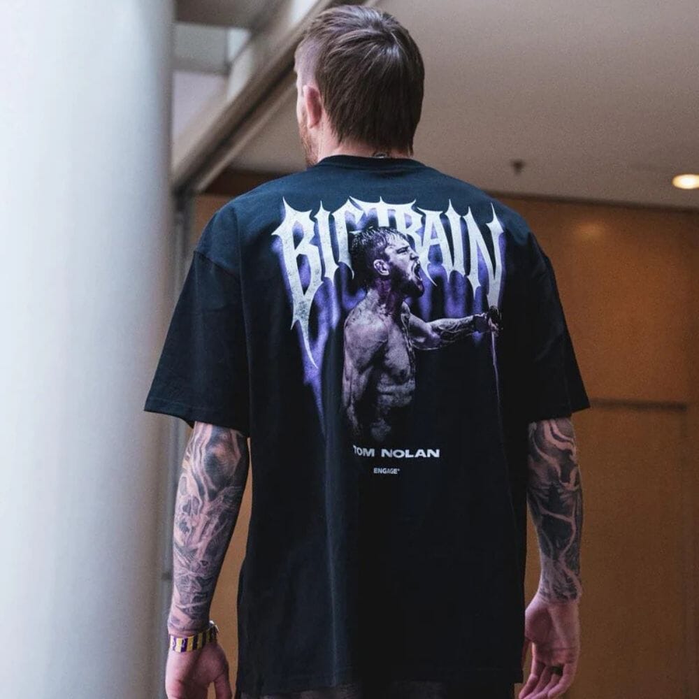 Engage Tom 'Big Train' Nolan 2 Oversized T-Shirt Black T-Shirts Engage 