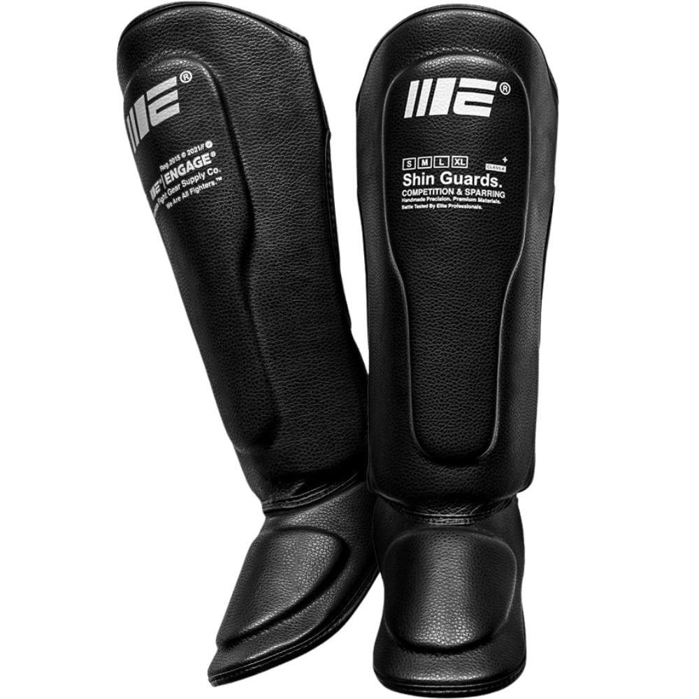 Engage W.I.P Series Shin Guards Version 2 Black Shin Guards Engage Black Small 