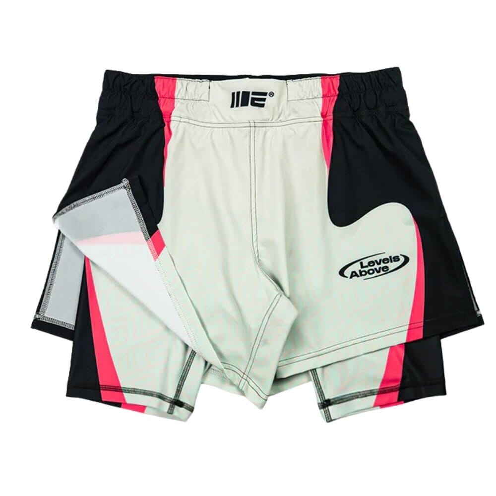 Engage Y2K NRG 2-in-1 Hybrid Shorts Black/Red/White MMA Shorts Engage Black/Red/White Small 