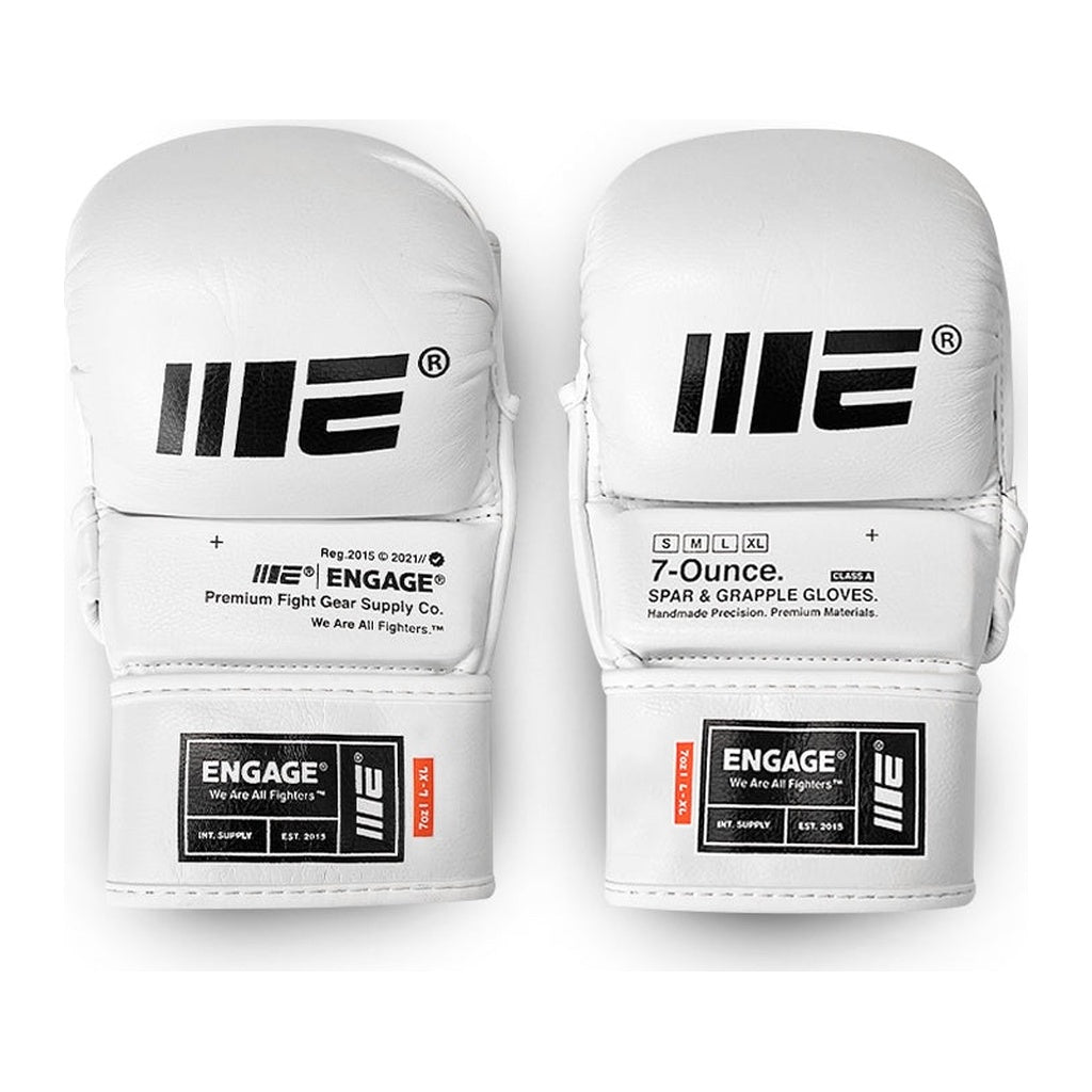 Engage white mma 7oz gloves