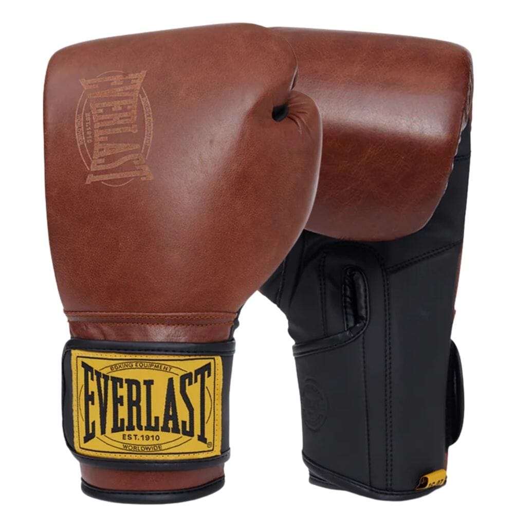 Everlast 1910 Advanced Boxing Gloves Brown Boxing Gloves Everlast Brown 12oz 