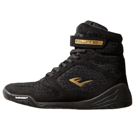 Everlast Elite2 High Top Boxing Shoes Boxing Shoes Everlast Black/Gold US 7.0 