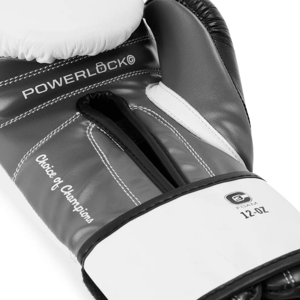 Everlast Advanced Powerlock Pro OG Boxing Gloves White/Black/Grey Boxing Gloves Everlast 