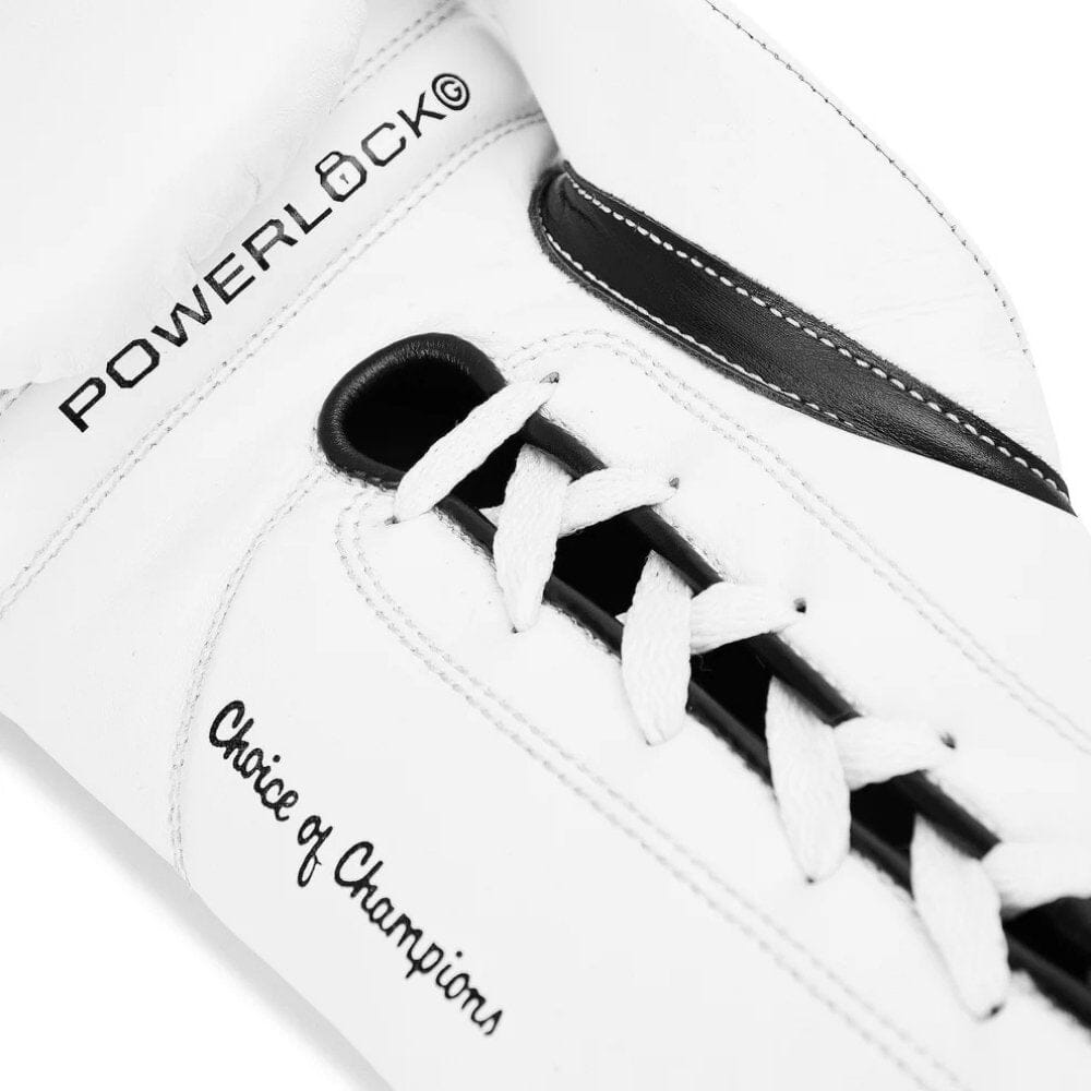 Everlast Powerlock OG Laced Fight Gloves White Boxing Gloves Everlast 