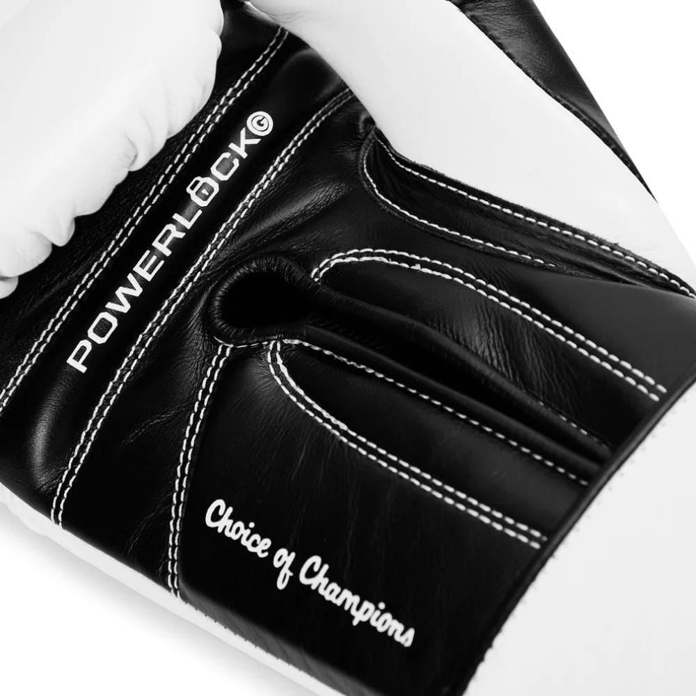 Everlast Powerlock Pro OG Boxing Gloves White/Black Boxing Gloves Everlast 