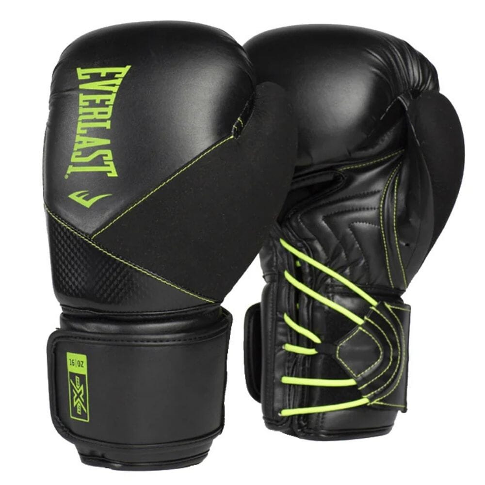 Everlast Protex Boxing Gloves Black/Green Boxing Gloves Everlast Black/Green 12oz 