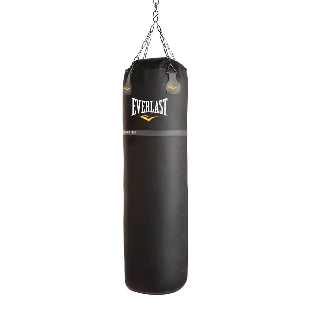 Everlast Super Leather 4ft Heavy Bag Black Heavy Bags Everlast Black One Size 