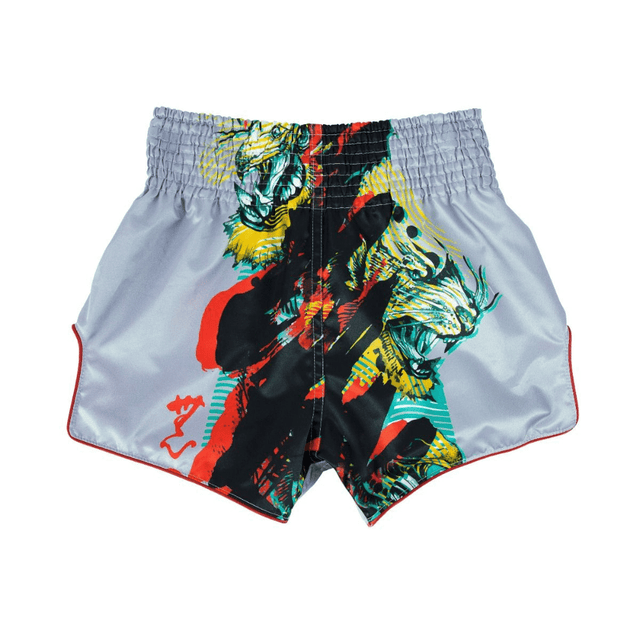 Fairtex BS1909 X Satoru Muay Thai Shorts Muay Thai Shorts Fairtex Grey Small 