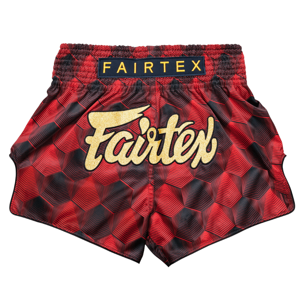 Fairtex BS1919 Red Jubilee Muay Thai Shorts MMA Fight Store