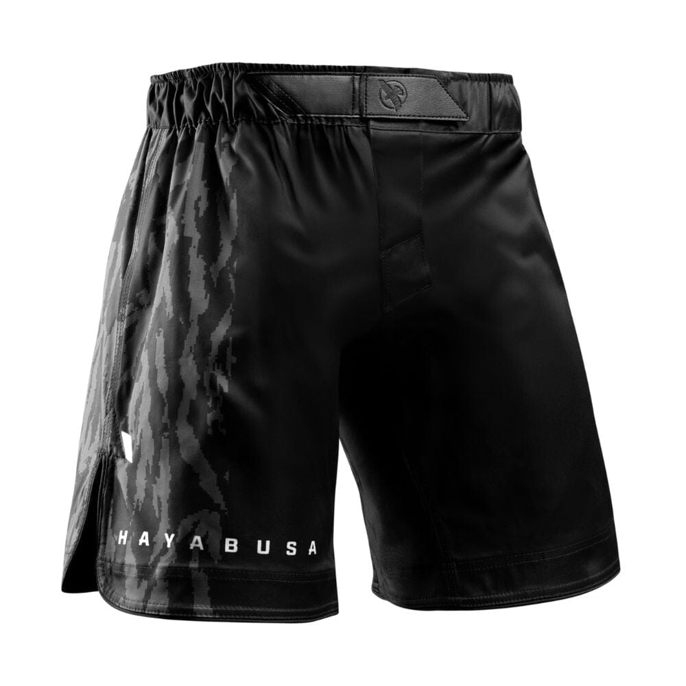 Hayabusa Apex 3/4 Thigh Fight Shorts Carbon Black MMA Shorts Hayabusa Black Small 