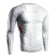 Hayabusa Apex Long Sleeve Rashguard Ash White Rashguards Hayabusa Ash White Small 