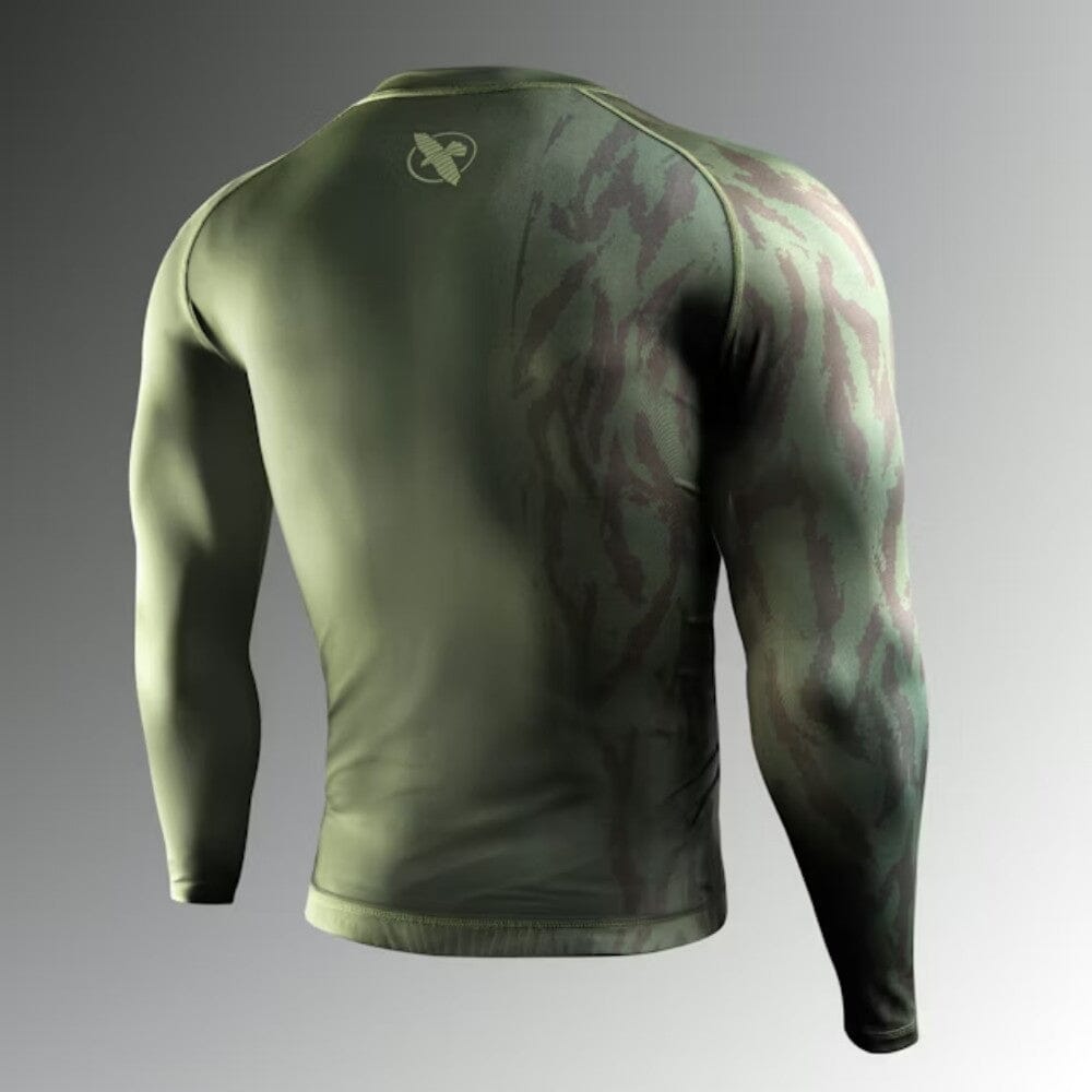 Hayabusa Apex Long Sleeve Rashguard Recon Green Rashguards Hayabusa 