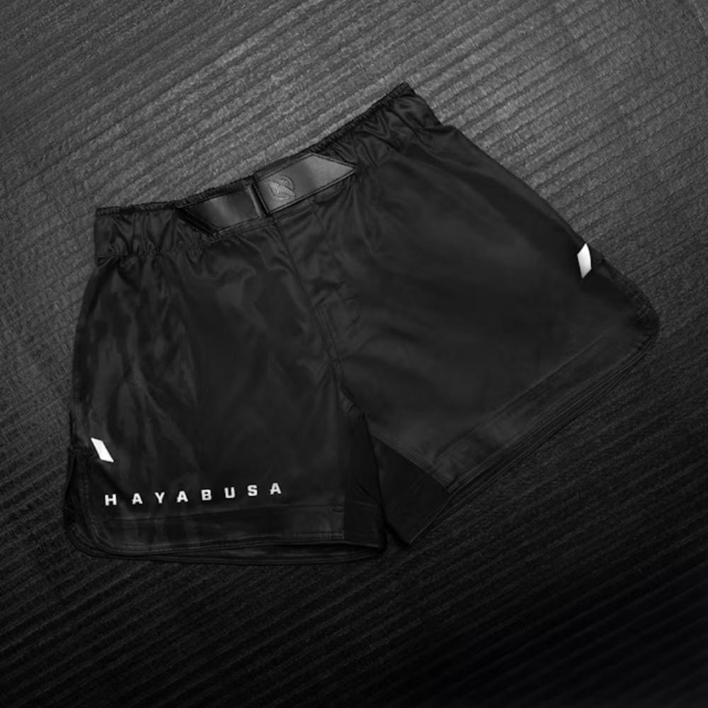 Hayabusa Apex Mid Thigh Fight Shorts Carbon Black MMA Shorts Hayabusa 