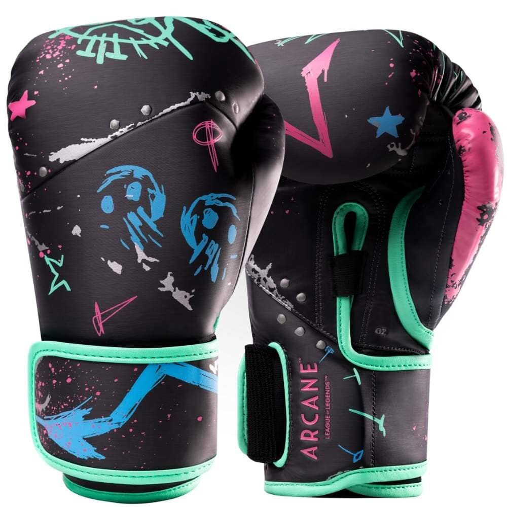 Hayabusa Arcane Jinx Boxing Gloves Boxing Gloves Hayabusa Black/Neon 12oz 