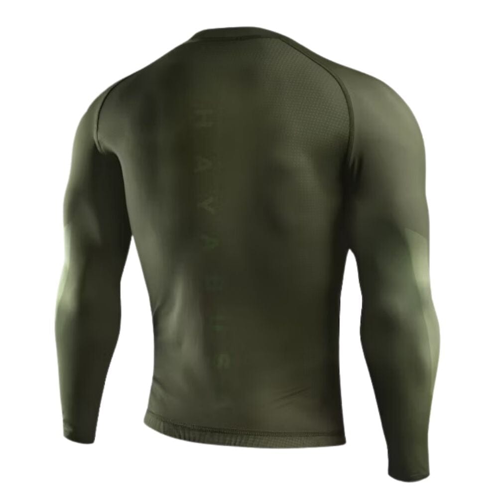 Hayabusa Core Long Sleeve Rashguard Green Rashguards Hayabusa 
