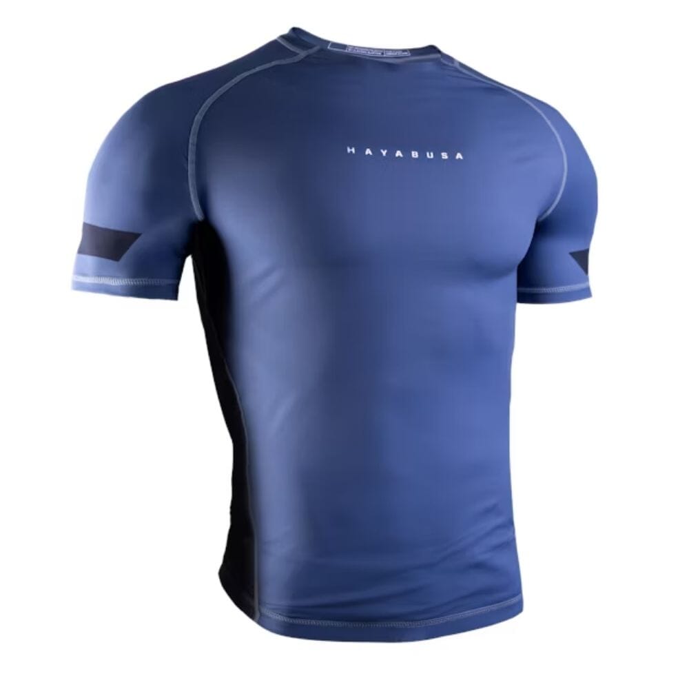 Hayabusa Core Short Sleeve Rashguard Blue Rashguards Hayabusa Blue Small 