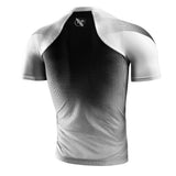 Hayabusa Pro Ranked Short Sleeve Rashguard White Rashguards Hayabusa 