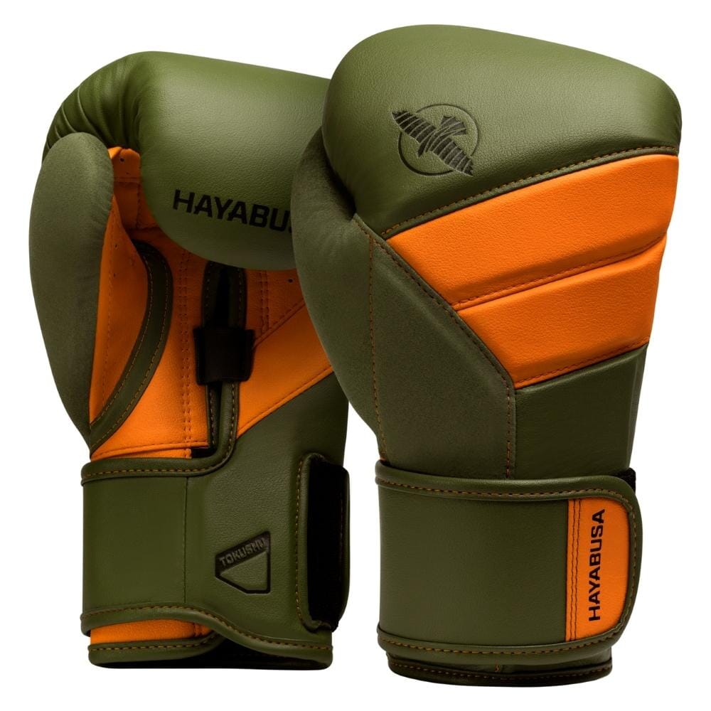 Hayabusa T3 Boxing Gloves Green/Orange Boxing Gloves Hayabusa Green/Orange 16oz 