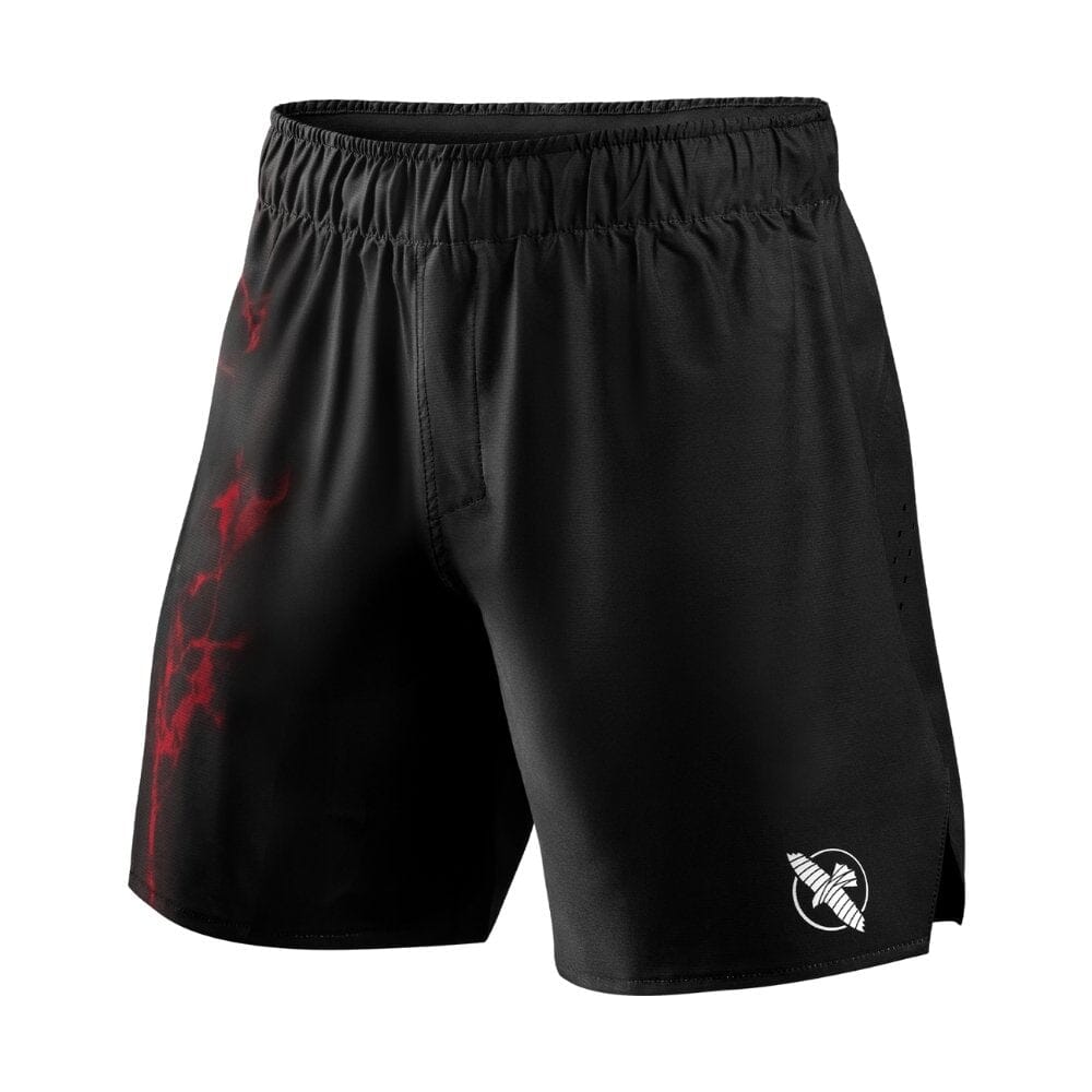 Hayabusa UFC BJJ Grappling Shorts Black/Red BJJ Shorts Hayabusa Black/Red Small 