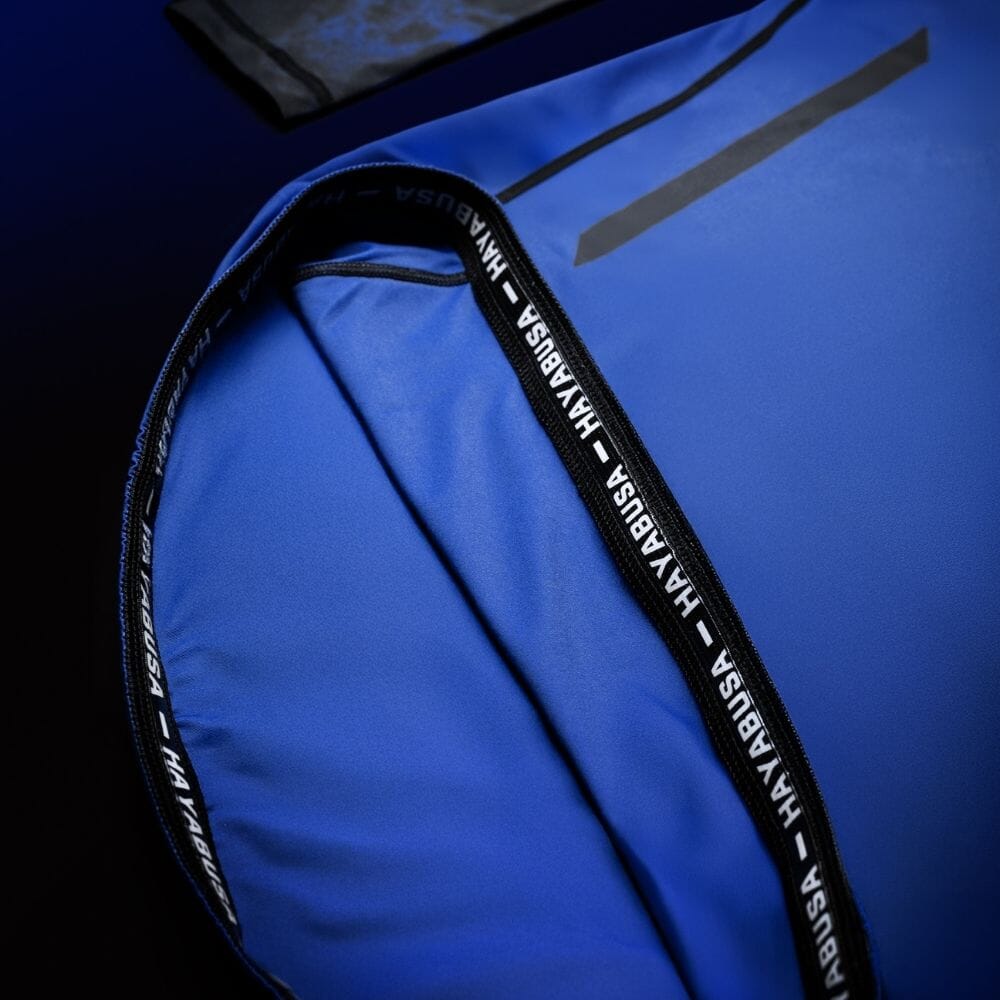 Hayabusa UFC BJJ Long Sleeve Rashguard Black/Blue Rashguards Hayabusa 