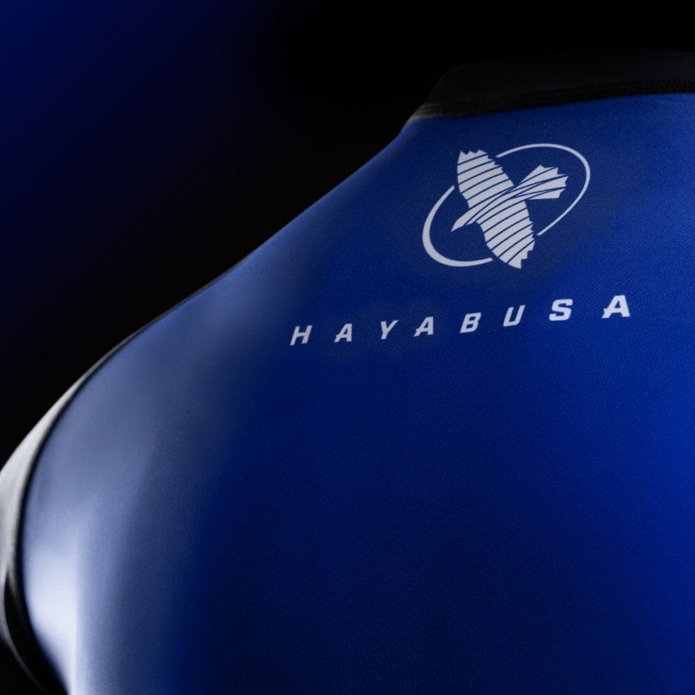 Hayabusa UFC BJJ Long Sleeve Rashguard Black/Blue Rashguards Hayabusa 